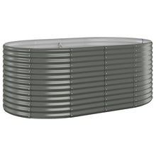 Plantenbak Gepoedercoat Staal 175 x 100 x 68 cm Grijs