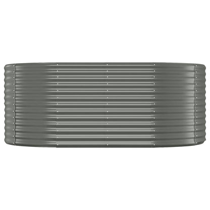 Plantenbak Gepoedercoat Staal 175 x 100 x 68 cm Grijs