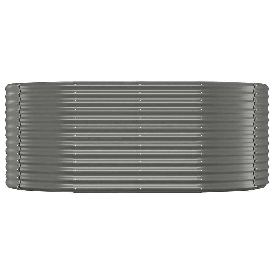 Plantenbak Gepoedercoat Staal 175 x 100 x 68 cm Grijs