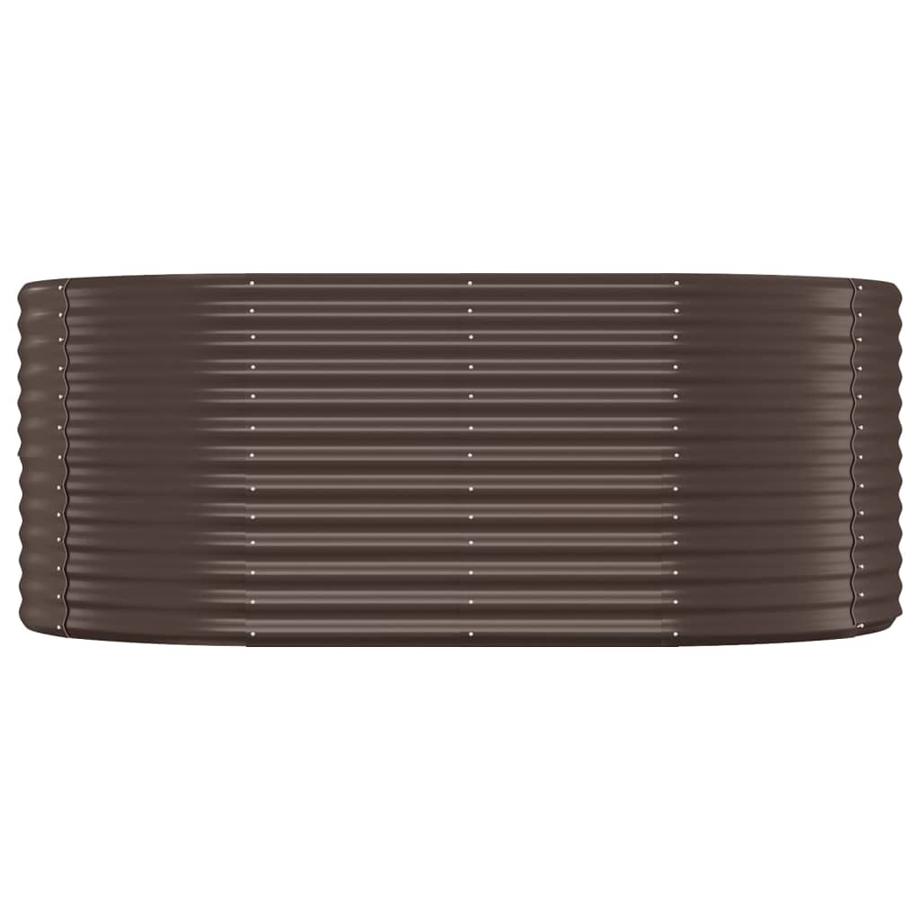 Plantenbak Gepoedercoat Staal 175 x 100 x 68 cm Bruin