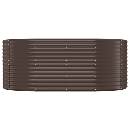 Plantenbak Gepoedercoat Staal 175 x 100 x 68 cm Bruin
