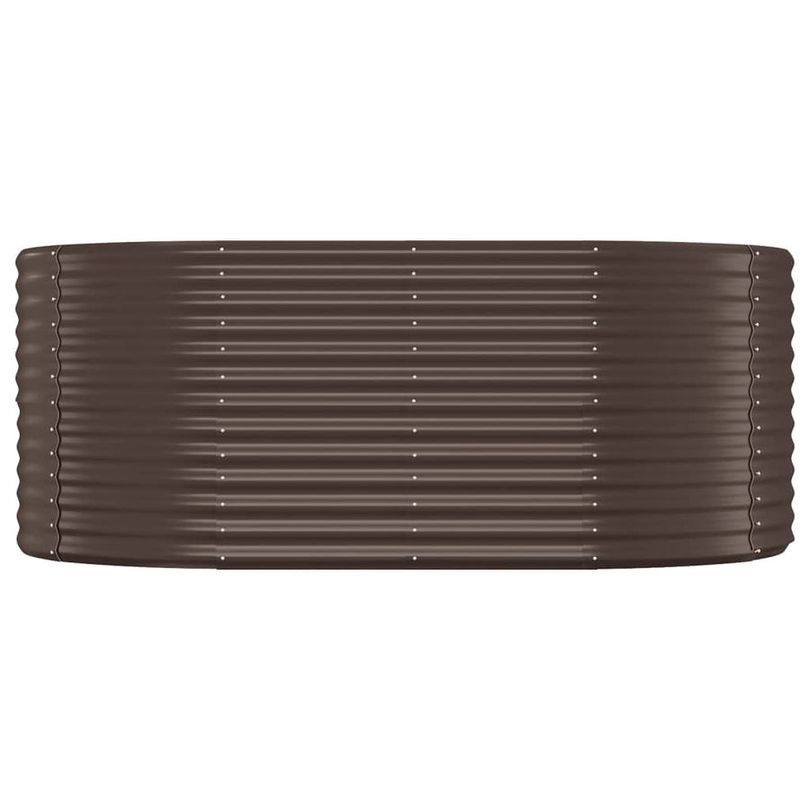 Plantenbak Gepoedercoat Staal 175 x 100 x 68 cm Bruin