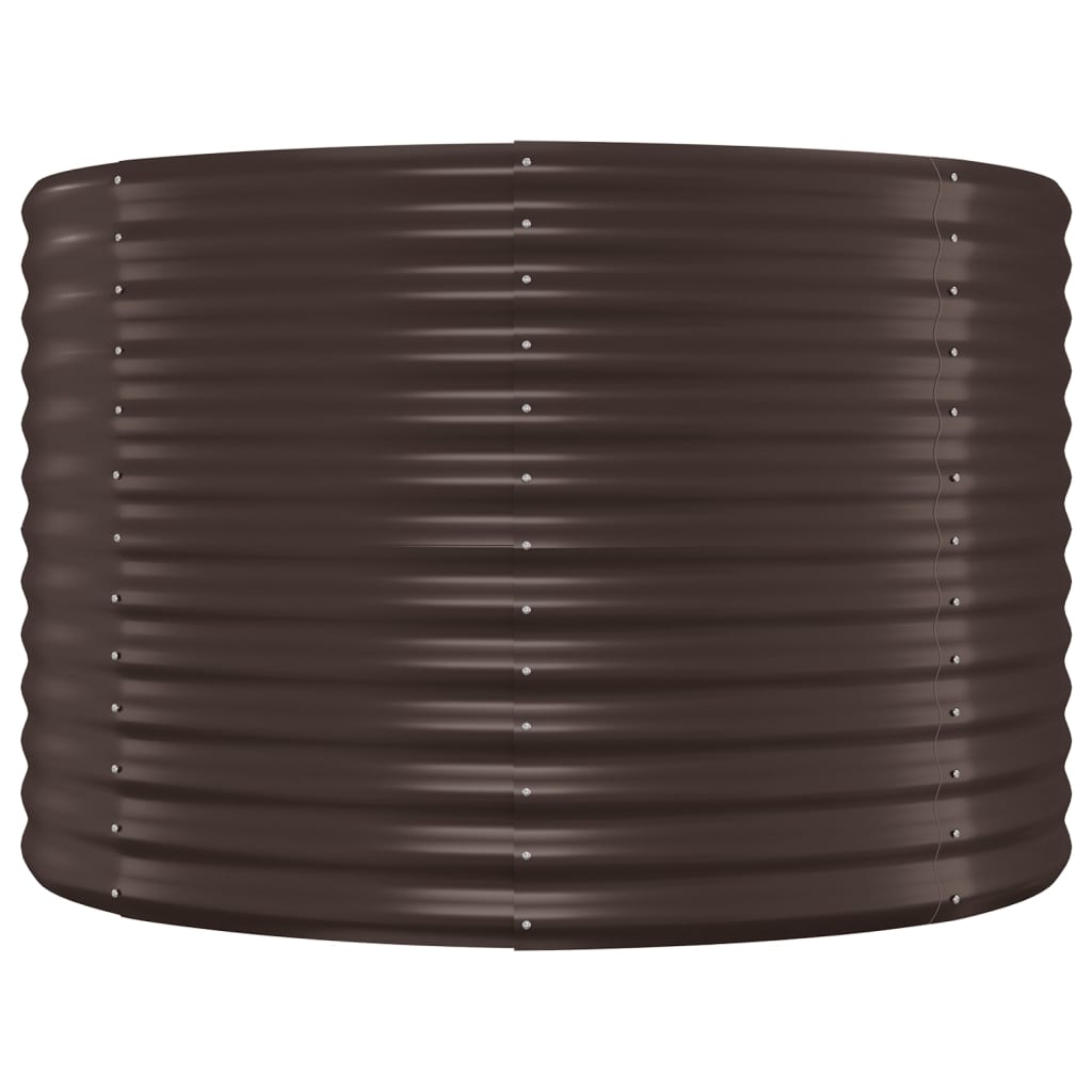 Plantenbak Gepoedercoat Staal 175 x 100 x 68 cm Bruin