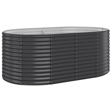 Plantenbak 175X100X68 Cm Gepoedercoat Staal Antracietkleurig 175 x 100 x 68 cm