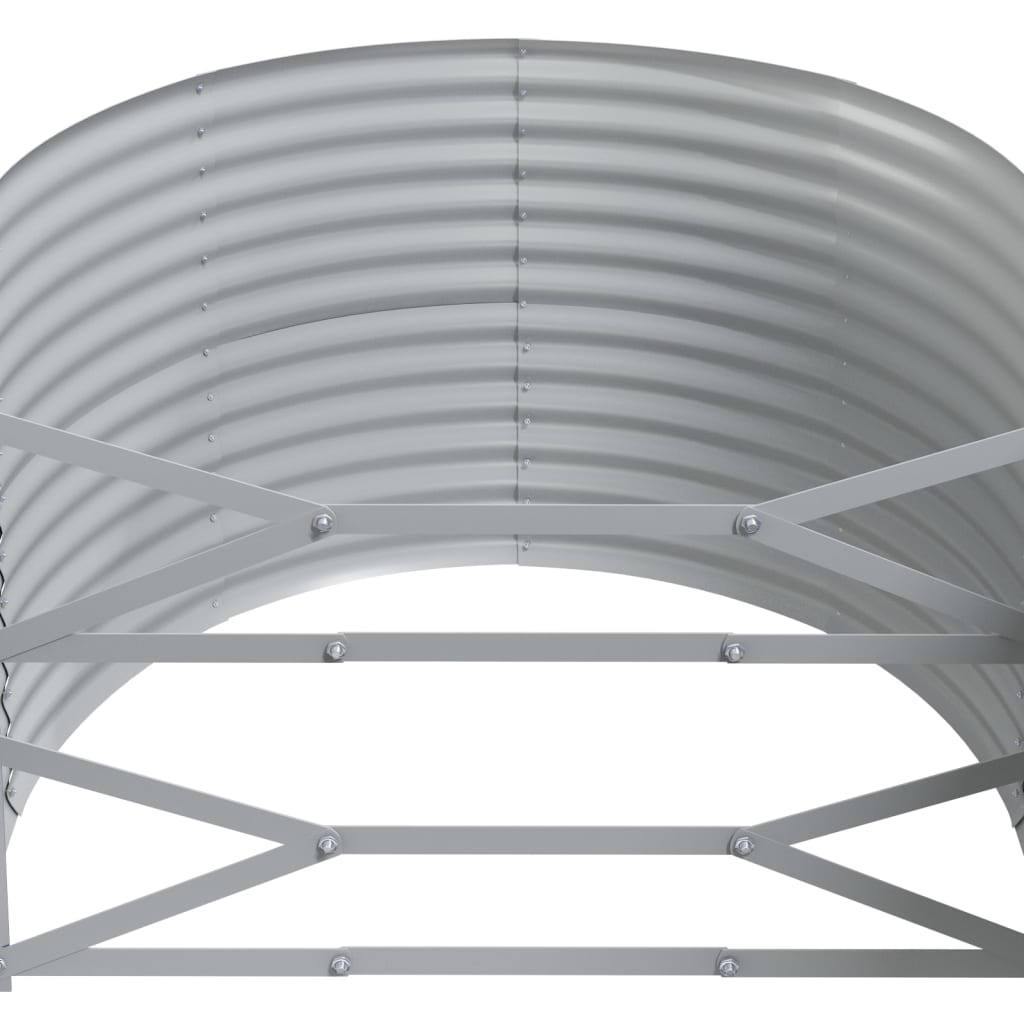 Plantenbak 249X100X68 Cm Gepoedercoat Staal Antracietkleurig 249 x 100 x 68 cm