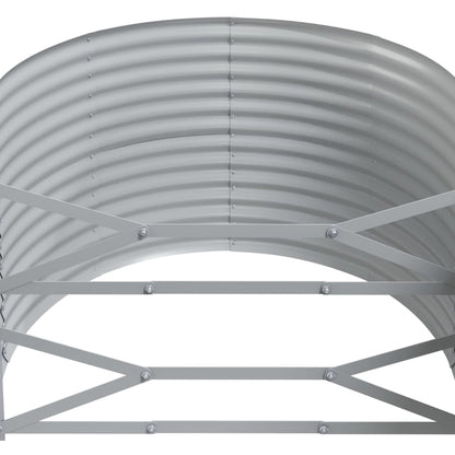 Plantenbak 249X100X68 Cm Gepoedercoat Staal Antracietkleurig 249 x 100 x 68 cm