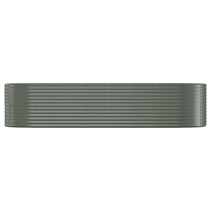 Plantenbak Gepoedercoat Staal 322 x 100 x 68 cm Grijs