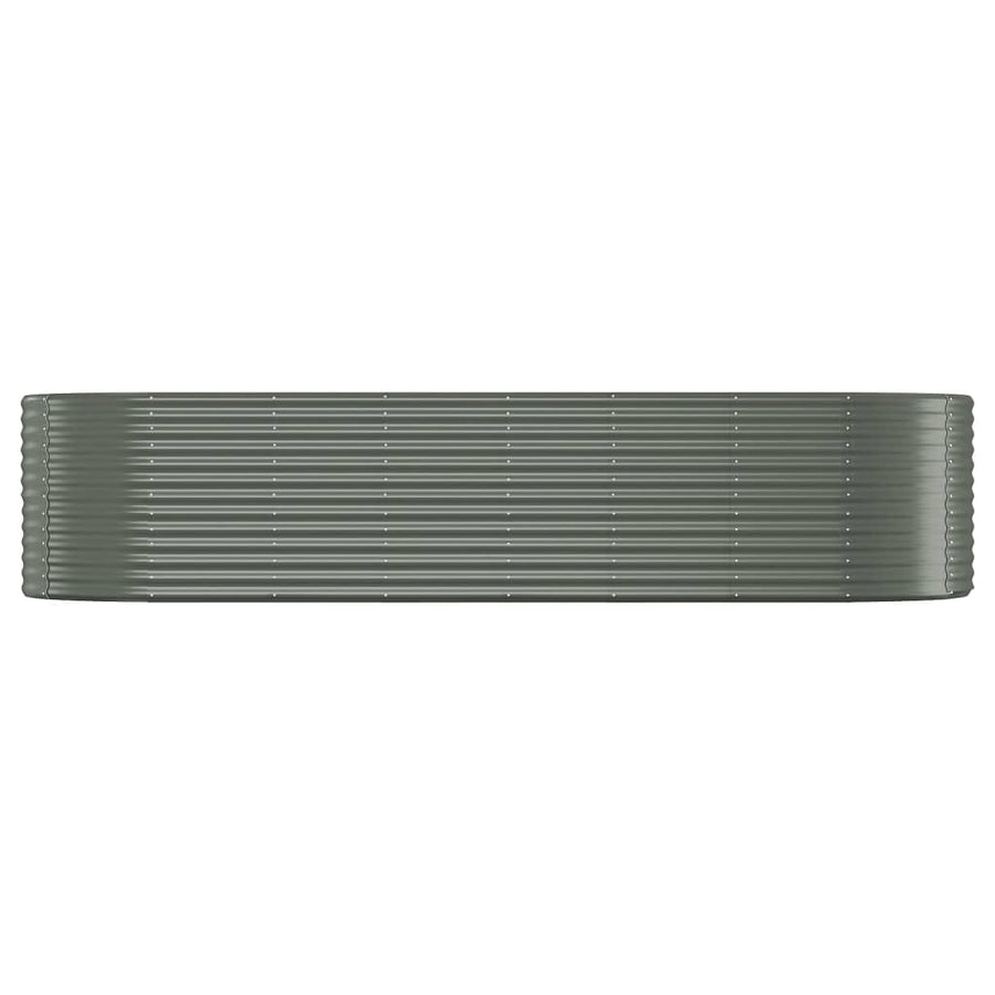 Plantenbak Gepoedercoat Staal 322 x 100 x 68 cm Grijs