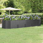 Plantenbak 396x100x68 cm gepoedercoat staal antraciet