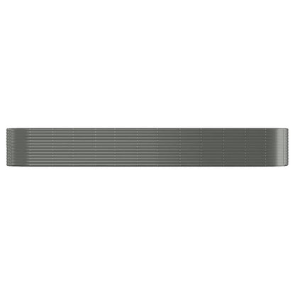 Plantenbak 507x100x68 cm gepoedercoat staal grijs