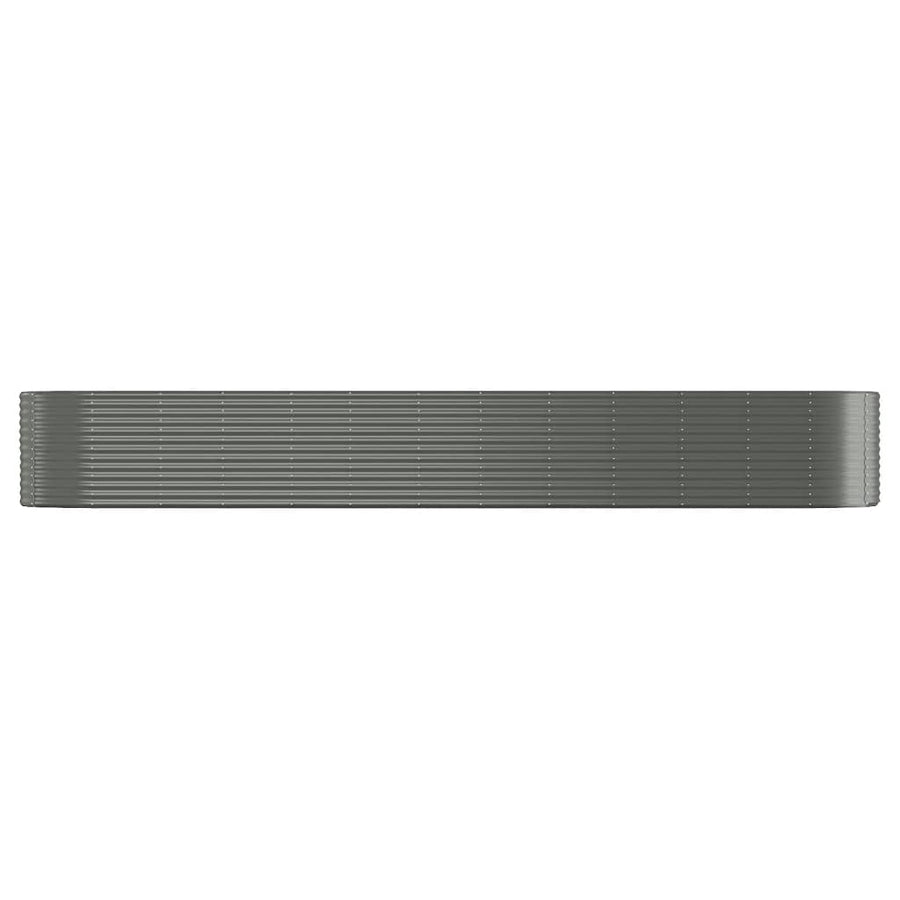 Plantenbak 507x100x68 cm gepoedercoat staal grijs