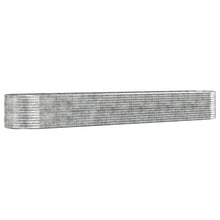 Plantenbak 554X100X68 Cm Gepoedercoat Staal Zilverkleurig