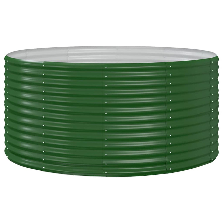 Plantenbak Gepoedercoat Staal 140 x 140 x 68 cm Groen