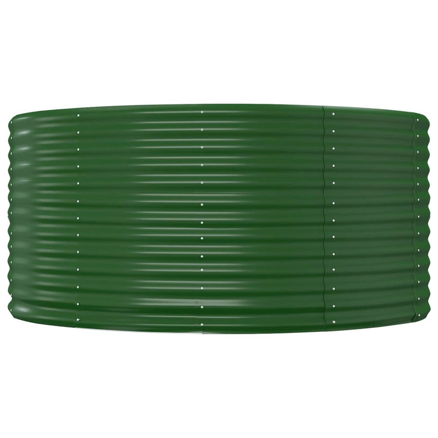 Plantenbak Gepoedercoat Staal 140 x 140 x 68 cm Groen