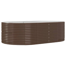 Plantenbak Gepoedercoat Staal 212 x 140 x 68 cm Bruin