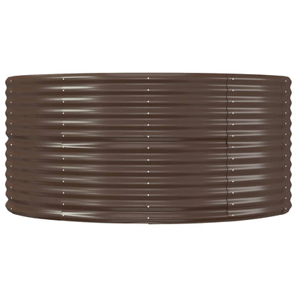 Plantenbak Gepoedercoat Staal 212 x 140 x 68 cm Bruin