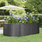 Plantenbak 212x140x68 cm gepoedercoat staal antraciet