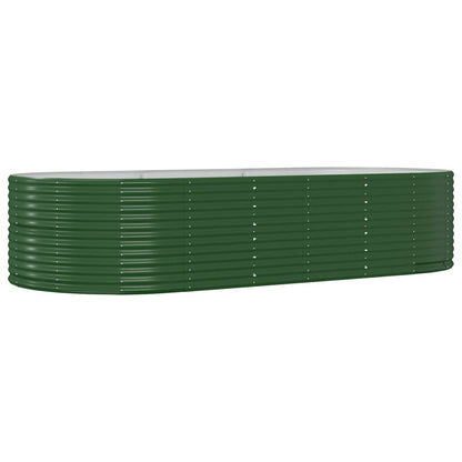 Plantenbak 291x140x68 cm gegalvaniseerd staal groen