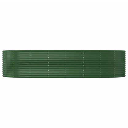 Plantenbak 291x140x68 cm gegalvaniseerd staal groen