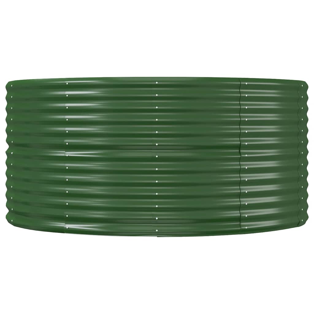 Plantenbak 291x140x68 cm gegalvaniseerd staal groen