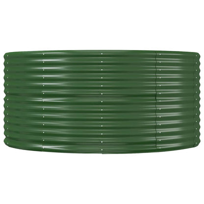 Plantenbak 291x140x68 cm gegalvaniseerd staal groen