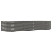 Plantenbak 367x140x68 cm gegalvaniseerd staal grijs