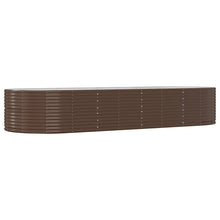 Plantenbak 367x140x68 cm gegalvaniseerd staal bruin