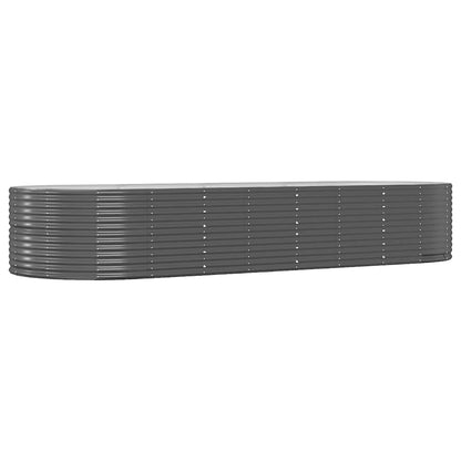 Plantenbak 367x140x68 cm gegalvaniseerd staal antracietkleurig