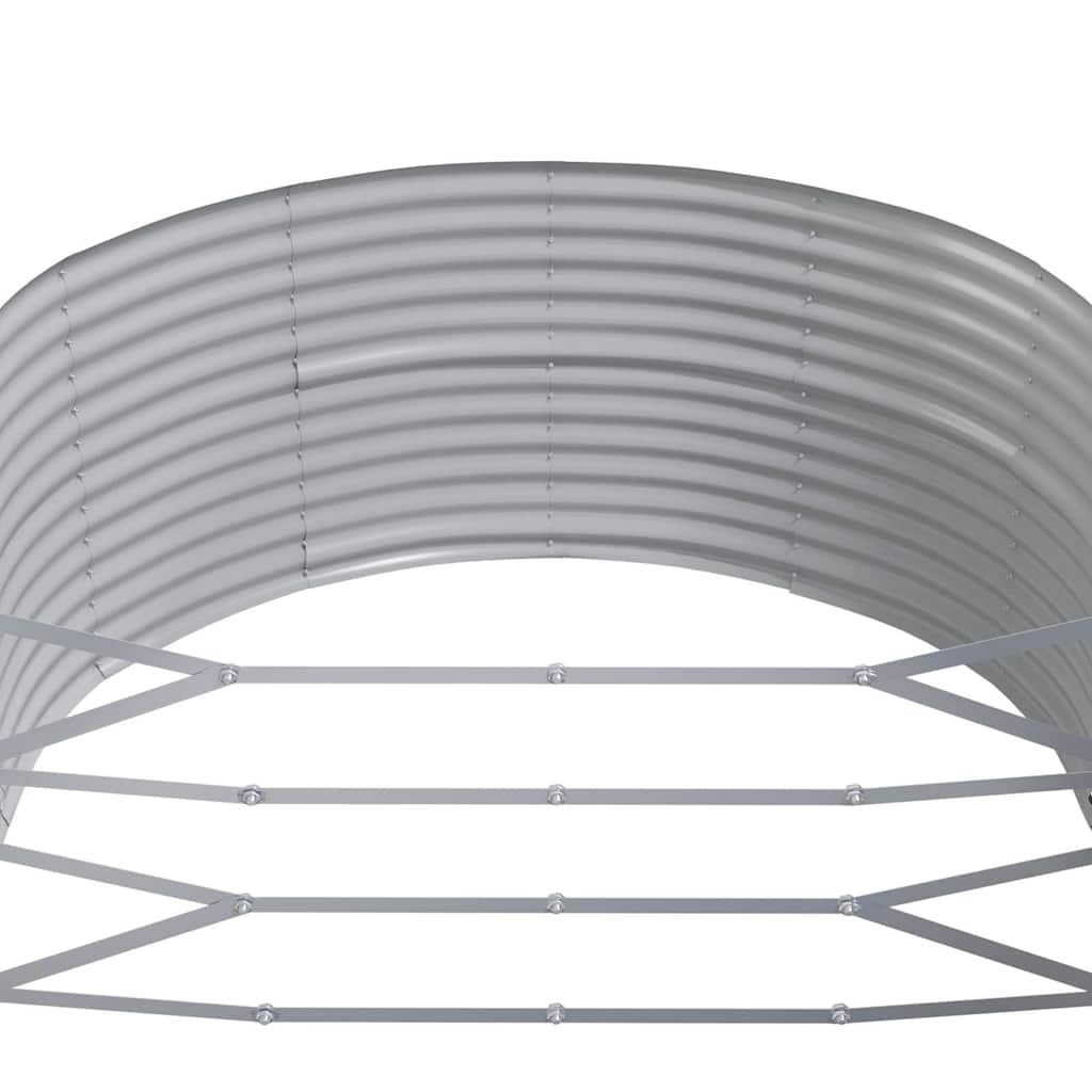Plantenbak 367x140x68 cm gegalvaniseerd staal antracietkleurig