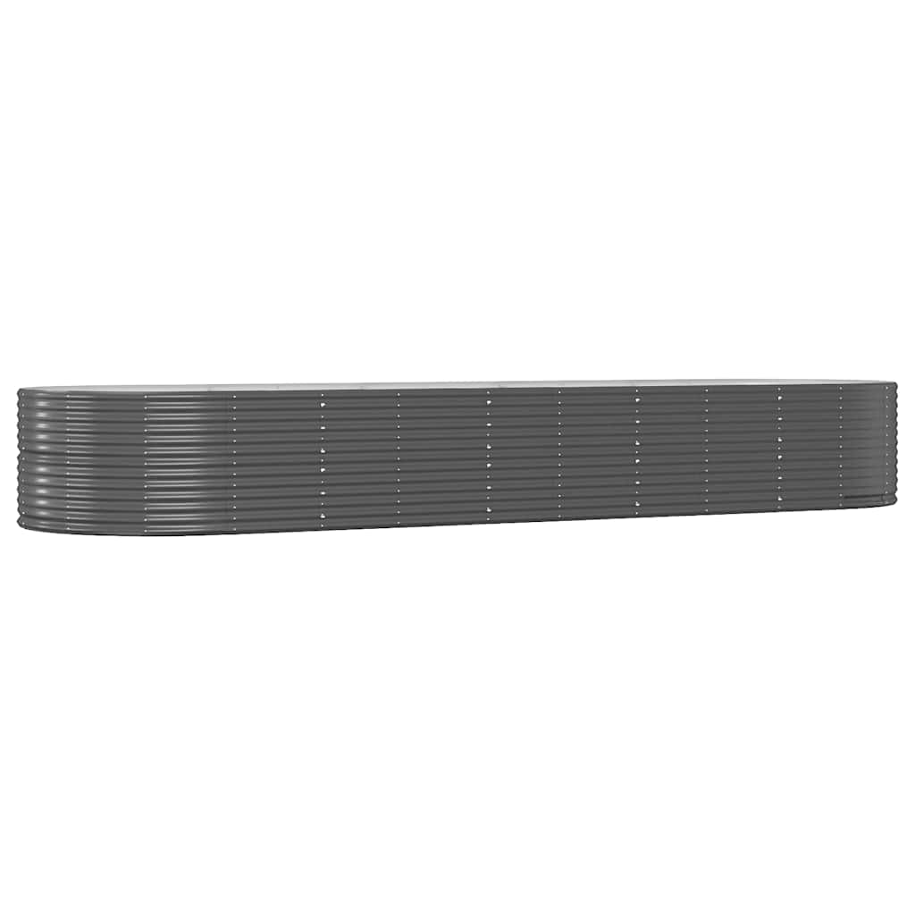 Plantenbak 447x140x68 cm gegalvaniseerd staal antracietkleurig