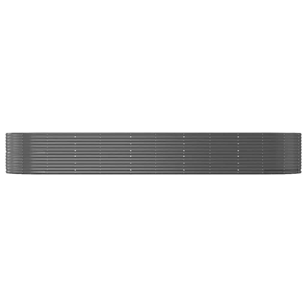 Plantenbak 447x140x68 cm gegalvaniseerd staal antracietkleurig