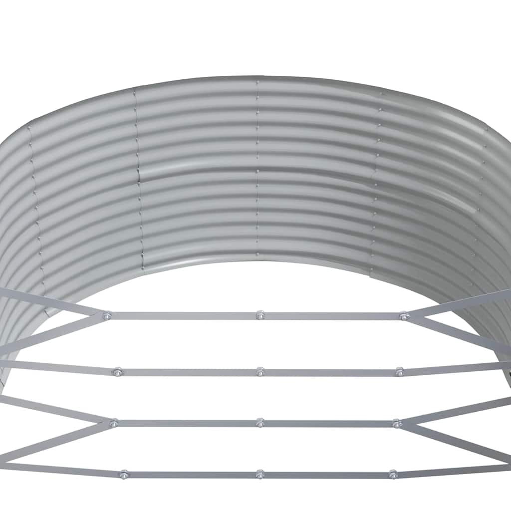Plantenbak 447x140x68 cm gegalvaniseerd staal antracietkleurig