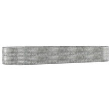 Plantenbak Gepoedercoat Staal Kleurig 447 x 140 x 68 cm Zilver