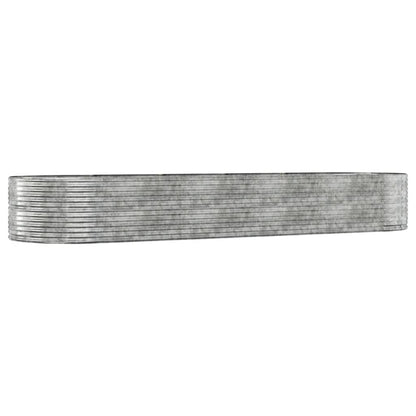 Plantenbak Gepoedercoat Staal Kleurig 447 x 140 x 68 cm Zilver