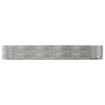 Plantenbak Gepoedercoat Staal Kleurig 447 x 140 x 68 cm Zilver