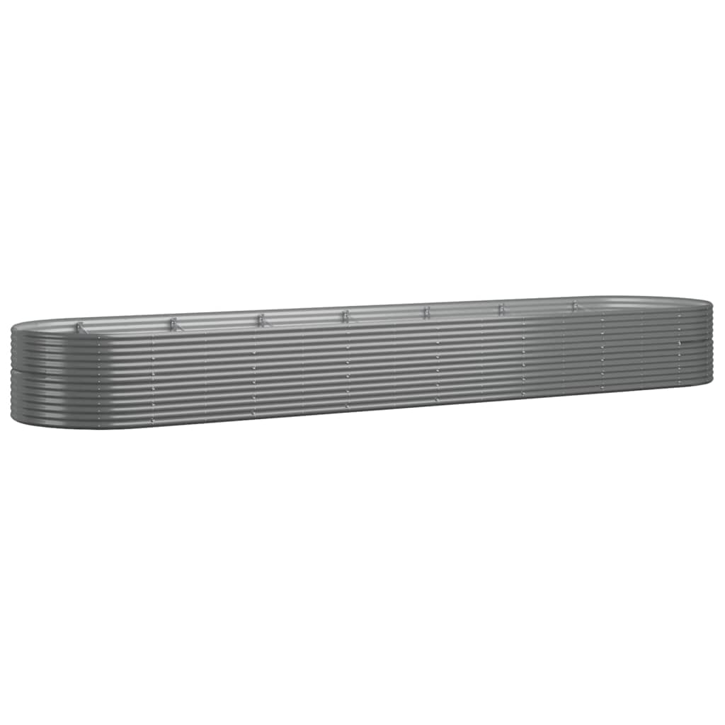 Plantenbak 584x140x68 cm gepoedercoat staal grijs