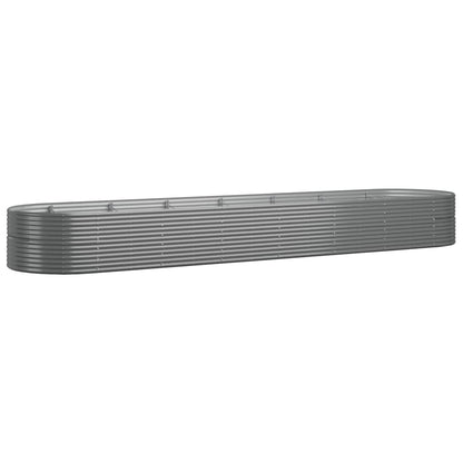 Plantenbak 584x140x68 cm gepoedercoat staal grijs