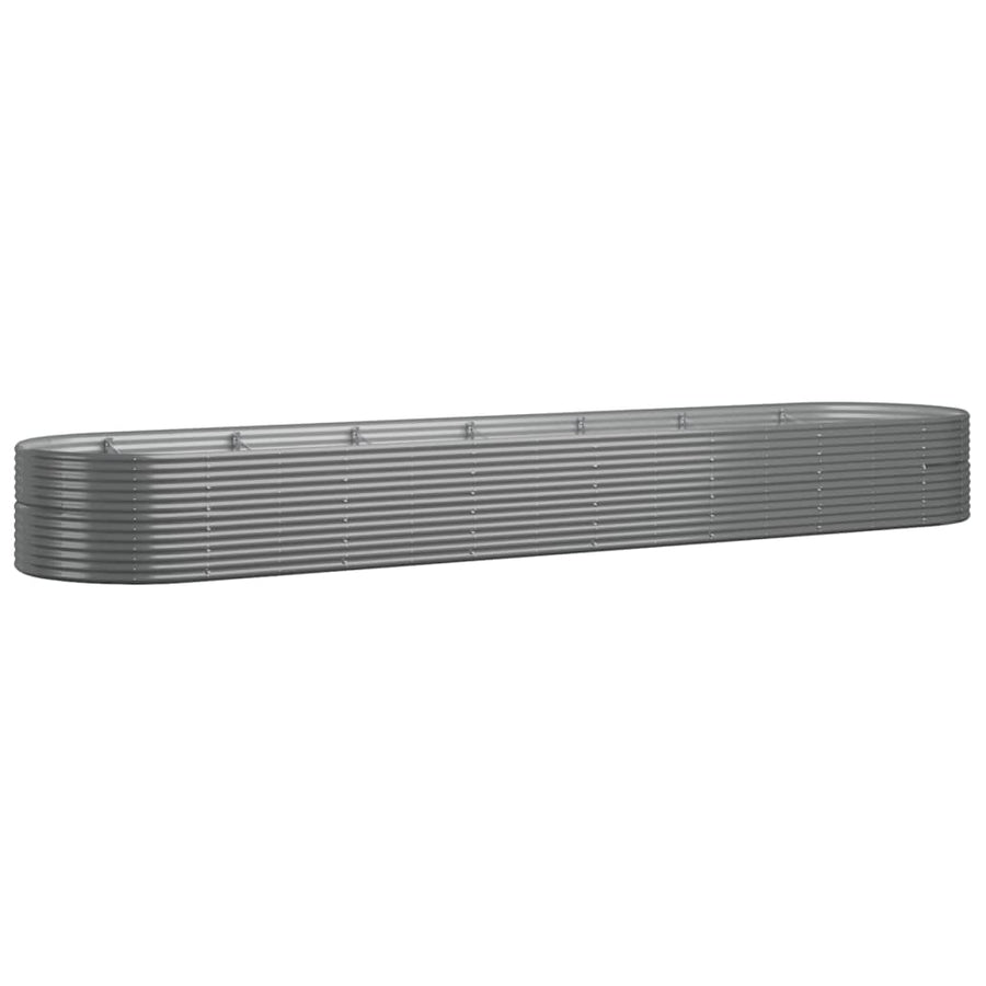 Plantenbak 584x140x68 cm gepoedercoat staal grijs