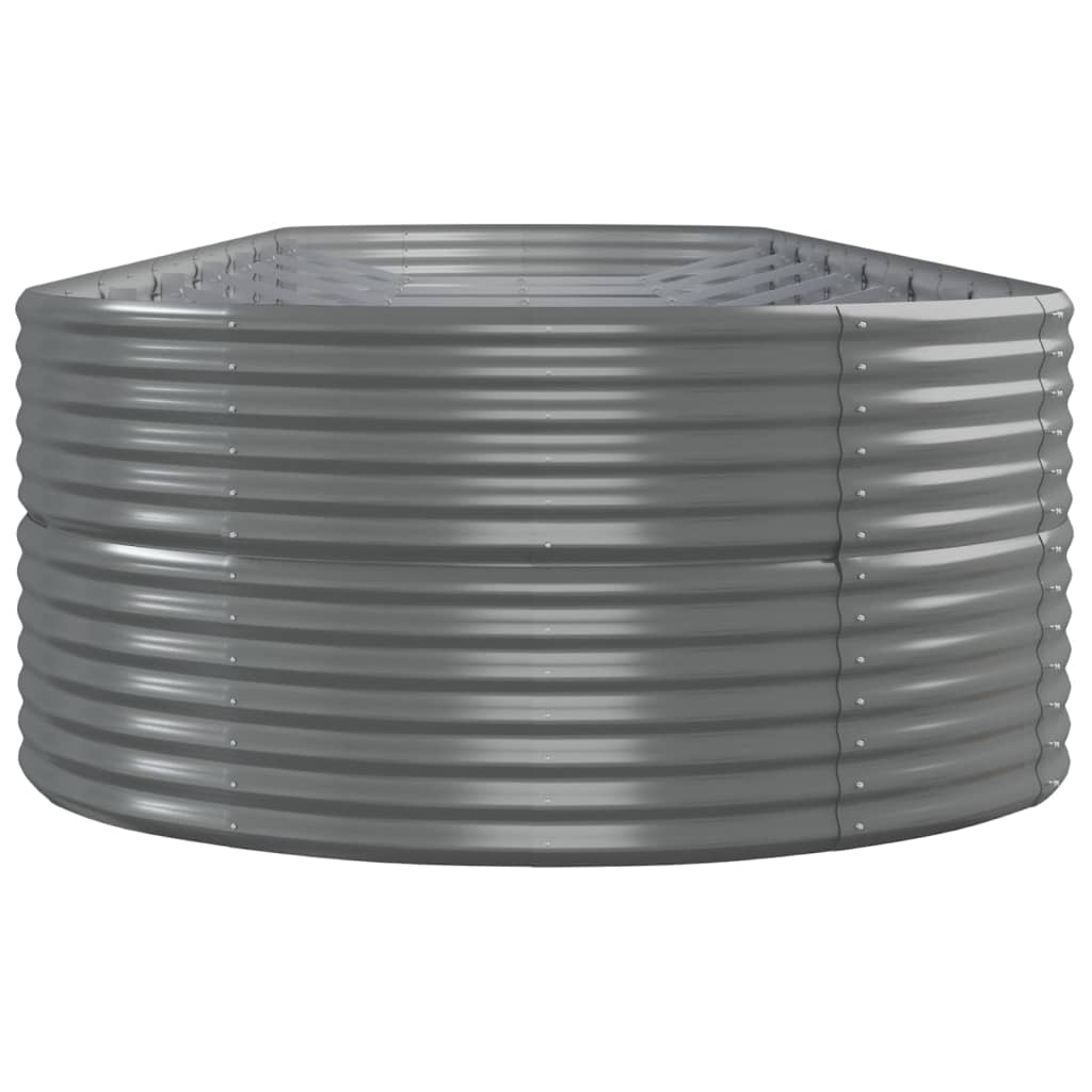 Plantenbak 584x140x68 cm gepoedercoat staal grijs