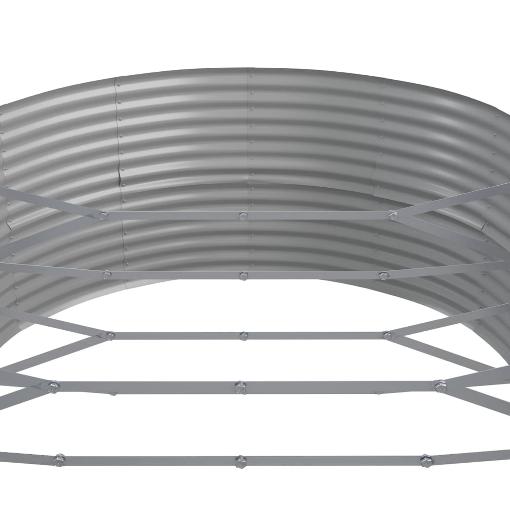 Plantenbak 584x140x68 cm gepoedercoat staal grijs