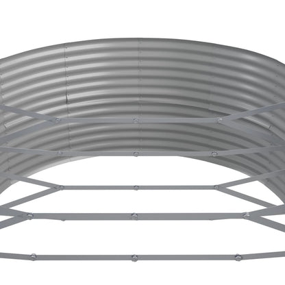 Plantenbak 584x140x68 cm gepoedercoat staal grijs