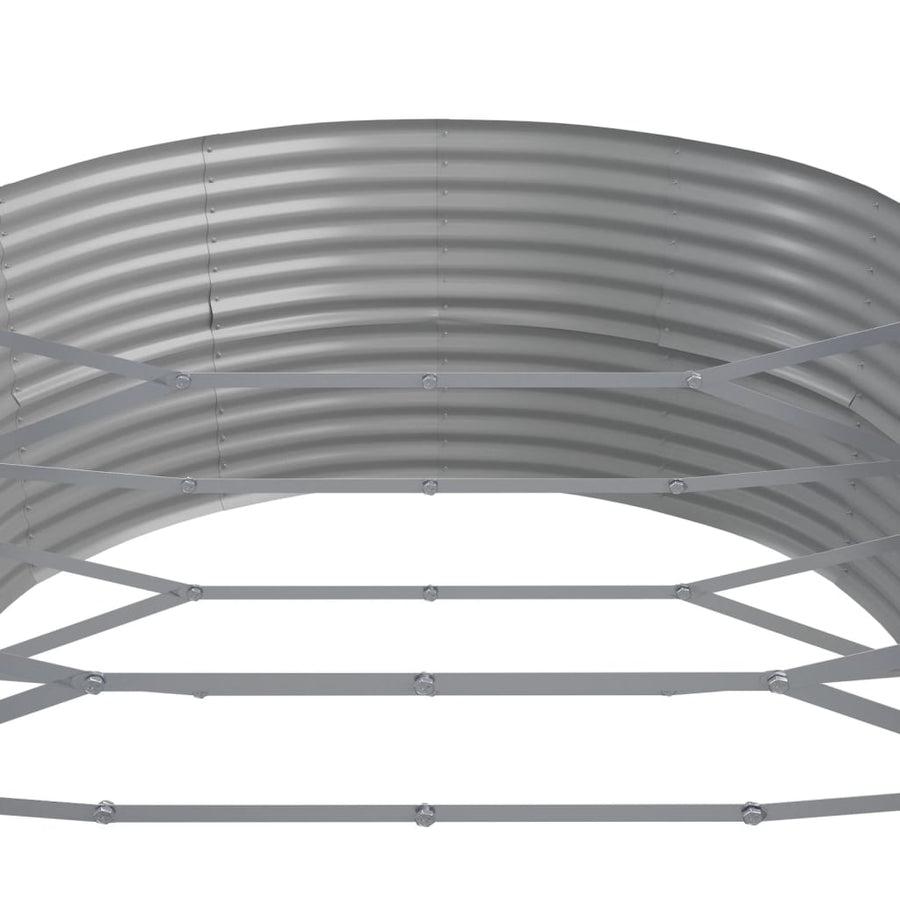 Plantenbak 584x140x68 cm gepoedercoat staal grijs