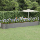 Plantenbak 584x140x68 cm gepoedercoat staal grijs