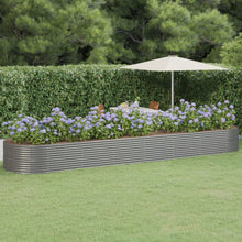 Plantenbak 584x140x68 cm gepoedercoat staal grijs