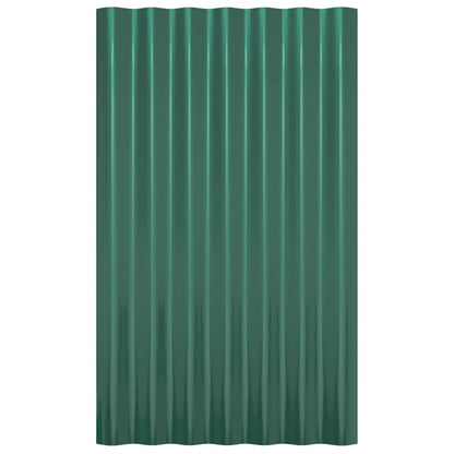 Dakpanelen Gepoedercoat Staal 36 60 x 36 cm Groen