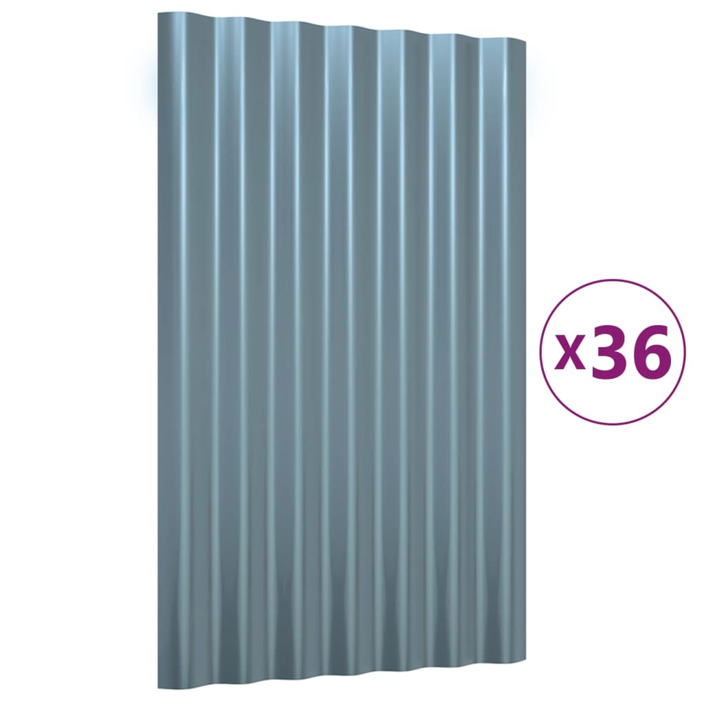 Dakpanelen Gegalvaniseerd Staal 36