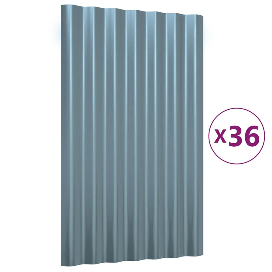Dakpanelen Gegalvaniseerd Staal 36