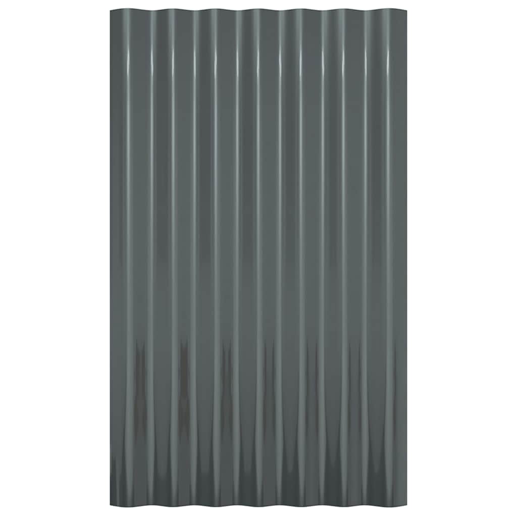 Dakpanelen Gepoedercoat Staal Kleurig 36 60 x 36 cm Antraciet
