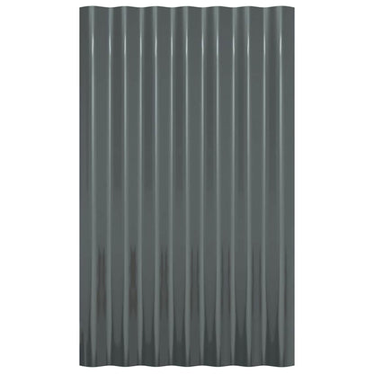Dakpanelen Gepoedercoat Staal Kleurig 36 60 x 36 cm Antraciet
