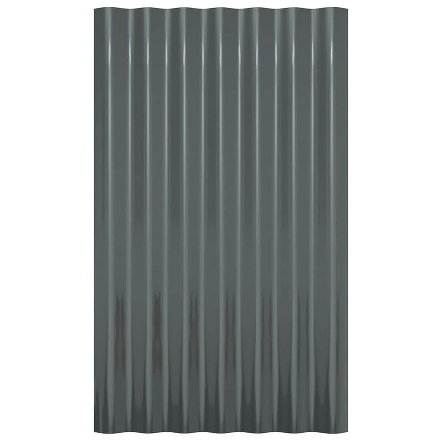 Dakpanelen Gepoedercoat Staal Kleurig 36 60 x 36 cm Antraciet